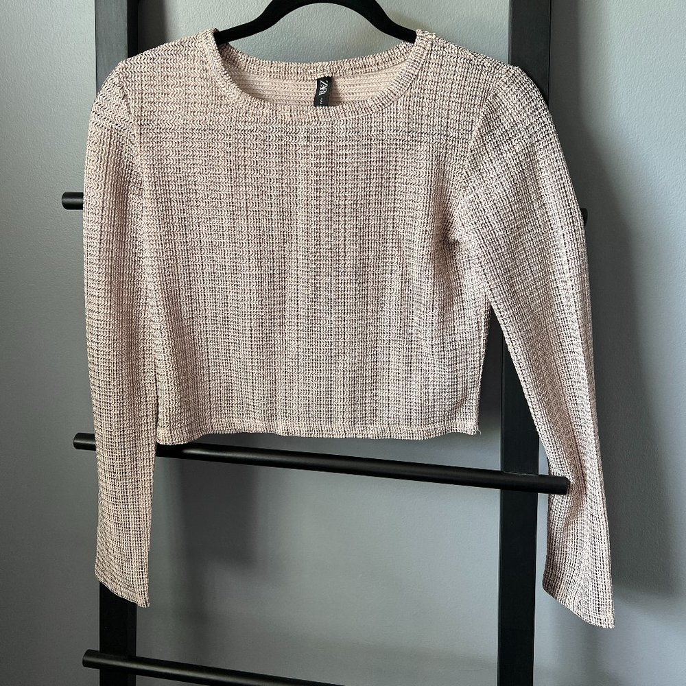 ZARA Metallic Crop Top (S) - Picture 1 of 4
